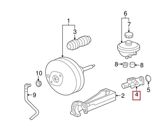 Porsche Brake Master Cylinder 99735591010